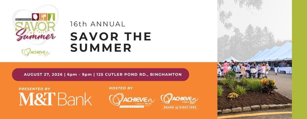 REGISTRATION: ACHIEVE's 2026 Savor the Summer